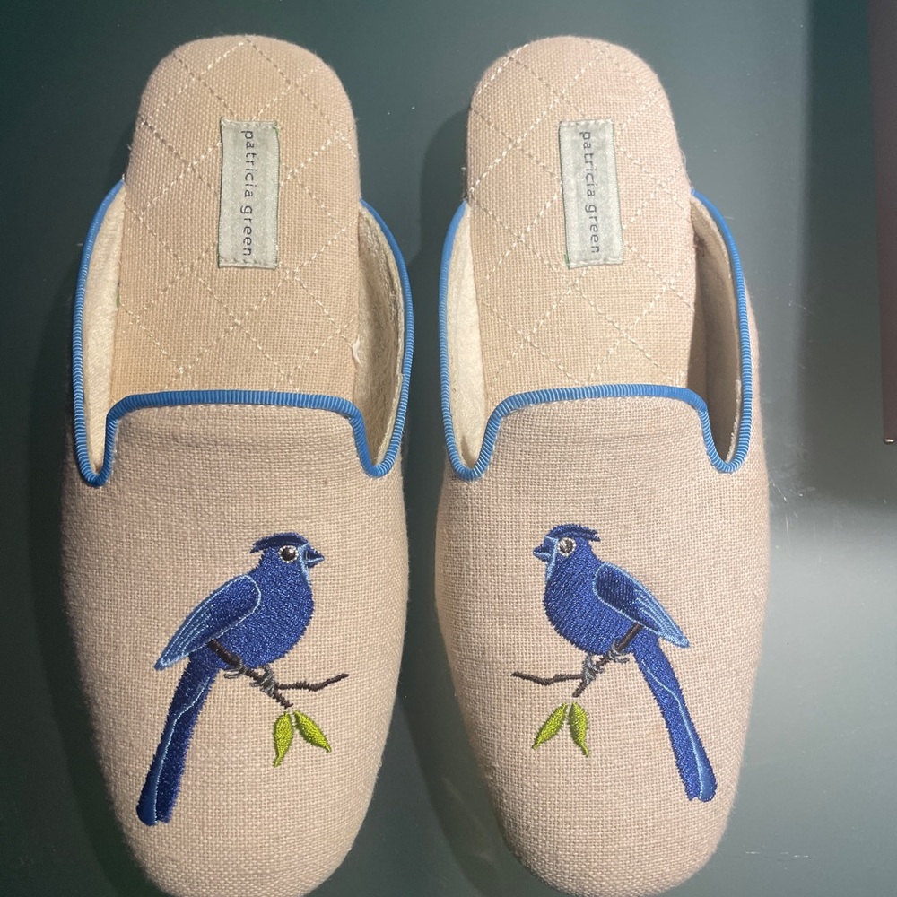 Embroidered Bird Canvas Shoes
